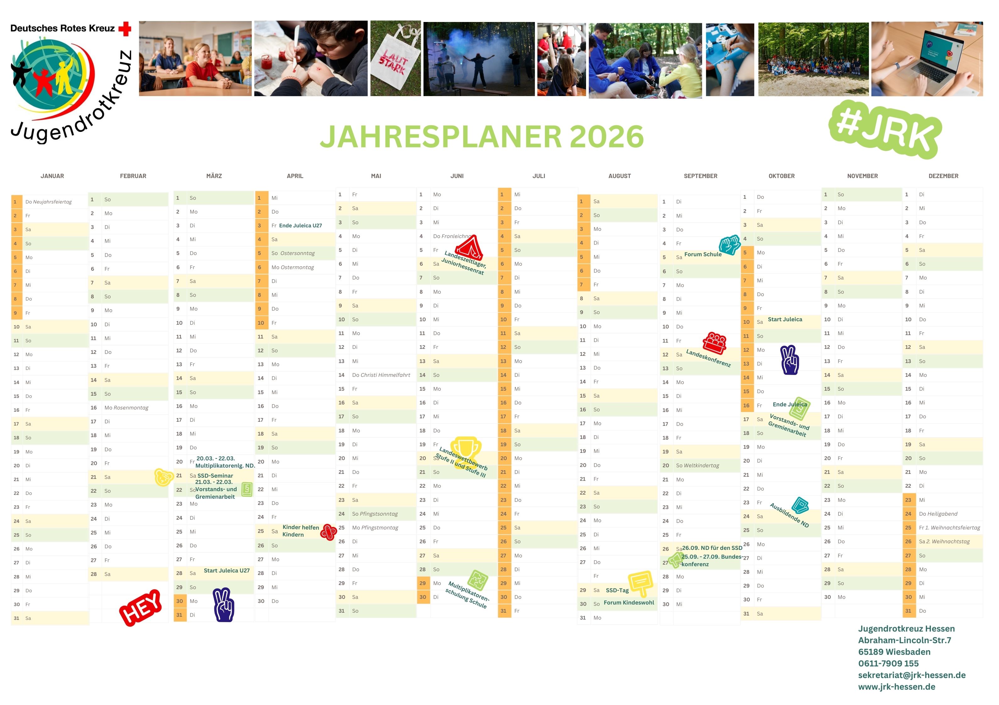Jahresplaner 2026 841 x 594 mm 1
